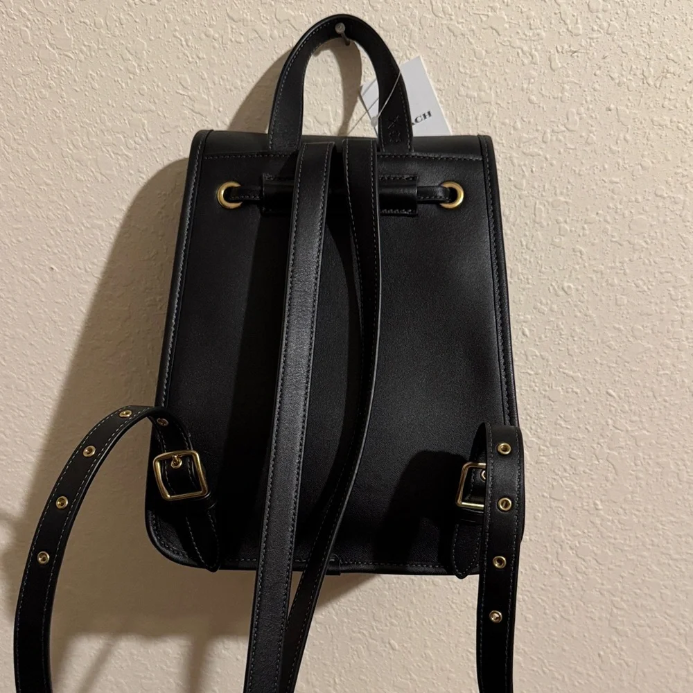 Coach Glovetanned Leather Turnlock Backpack - Picture 3 of 3